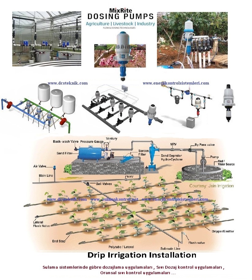 sulama sistemlerinde gübre dozaj kontrol uygulaması